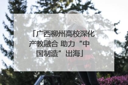 广西柳州高校深化产教融合 助力“中国制造”出海