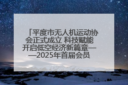 平度市无人机运动协会正式成立 科技赋能开启低空经济新篇章——2025年首届会员大会暨无人机应用发展论坛成功举办
