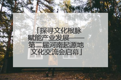 探寻文化根脉 赋能产业发展——第二届河南起源地文化交流会启幕