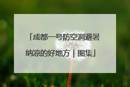 成都一号防空洞避暑纳凉的好地方｜图集