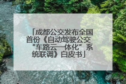 成都公交发布全国首份《自动驾驶公交“车路云一体化”系统联调》白皮书