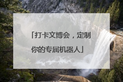 打卡文博会，定制你的专属机器人
