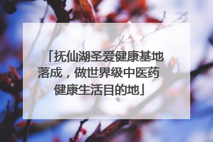 抚仙湖圣爱健康基地落成，做世界级中医药健康生活目的地