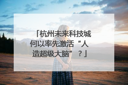 杭州未来科技城何以率先激活“人造超级大脑”？