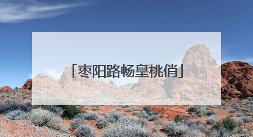 枣阳路畅皇桃俏