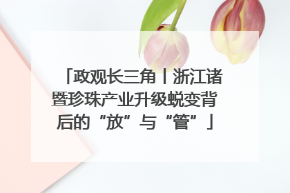 政观长三角丨浙江诸暨珍珠产业升级蜕变背后的“放”与“管”