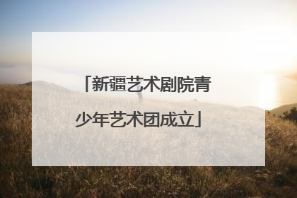 新疆艺术剧院青少年艺术团成立