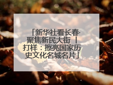 新华社看长春·聚焦新民大街 丨打样：擦亮国家历史文化名城名片