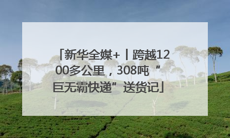 新华全媒+丨跨越1200多公里，308吨“巨无霸快递”送货记