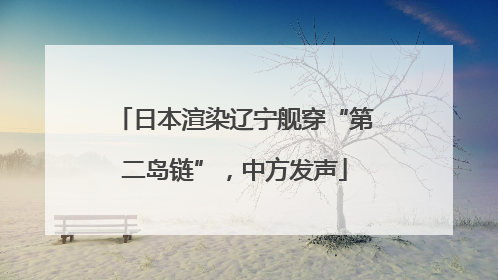日本渲染辽宁舰穿“第二岛链”，中方发声