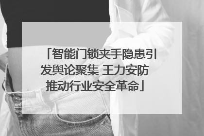 智能门锁夹手隐患引发舆论聚集 王力安防推动行业安全革命