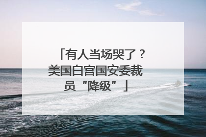有人当场哭了？美国白宫国安委裁员“降级”