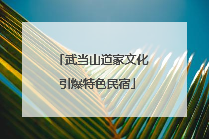 武当山道家文化引爆特色民宿