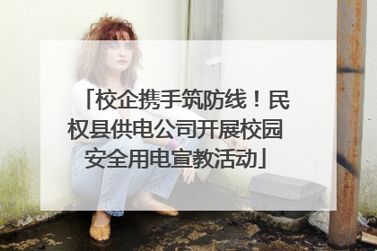 校企携手筑防线！民权县供电公司开展校园安全用电宣教活动