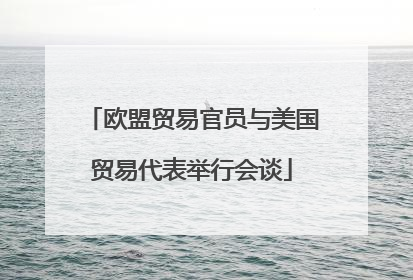 欧盟贸易官员与美国贸易代表举行会谈