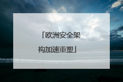 欧洲安全架构加速重塑