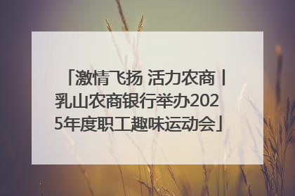 激情飞扬 活力农商丨乳山农商银行举办2025年度职工趣味运动会