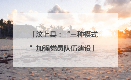 汶上县：“三种模式”加强党员队伍建设