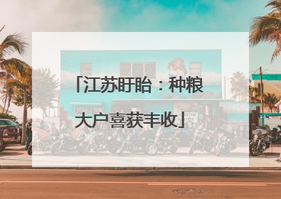 江苏盱眙：种粮大户喜获丰收