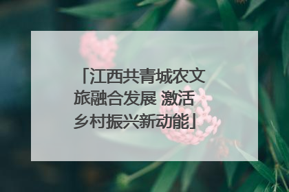 江西共青城农文旅融合发展 激活乡村振兴新动能