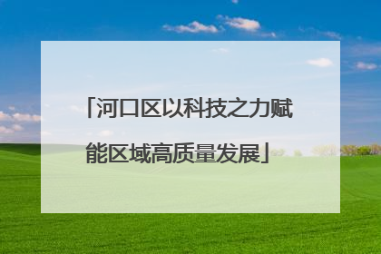 河口区以科技之力赋能区域高质量发展