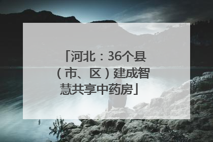 河北：36个县（市、区）建成智慧共享中药房