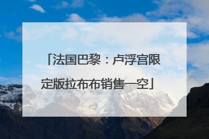 法国巴黎：卢浮宫限定版拉布布销售一空