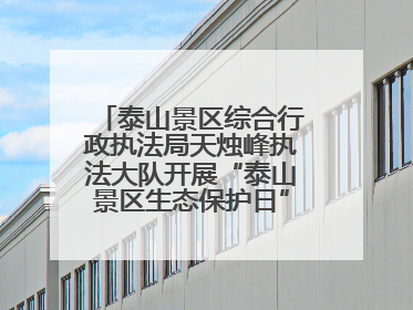 泰山景区综合行政执法局天烛峰执法大队开展“泰山景区生态保护日”志愿宣传活动