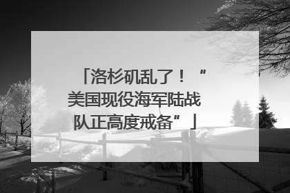 洛杉矶乱了！“美国现役海军陆战队正高度戒备”