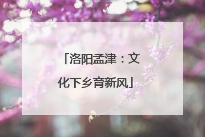 洛阳孟津：文化下乡育新风