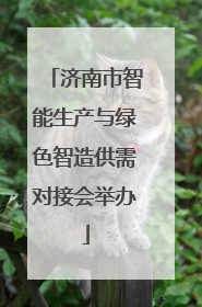 济南市智能生产与绿色智造供需对接会举办