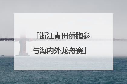 浙江青田侨胞参与海内外龙舟赛