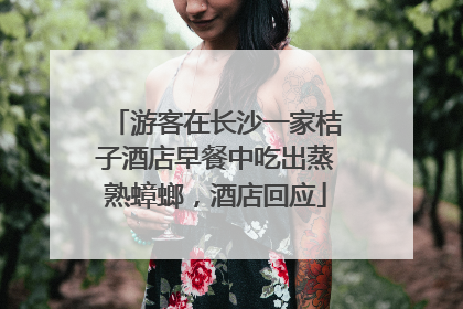 游客在长沙一家桔子酒店早餐中吃出蒸熟蟑螂，酒店回应