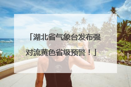 湖北省气象台发布强对流黄色省级预警！