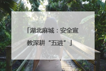 湖北麻城：安全宣教深耕“五进”