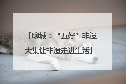 聊城：“五好”非遗大集让非遗走进生活