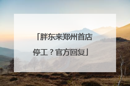 胖东来郑州首店停工？官方回复