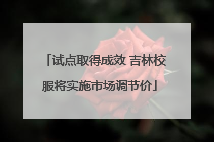 试点取得成效 吉林校服将实施市场调节价