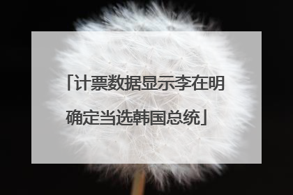 计票数据显示李在明确定当选韩国总统
