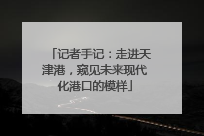 记者手记：走进天津港，窥见未来现代化港口的模样