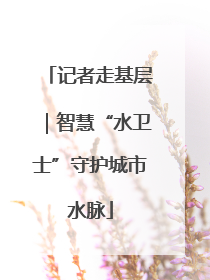 记者走基层｜智慧“水卫士”守护城市水脉