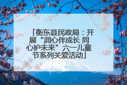 衡东县民政局：开展“润心伴成长 同心护未来”六一儿童节系列关爱活动