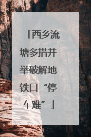 西乡流塘多措并举破解地铁口“停车难”