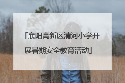 襄阳高新区清河小学开展暑期安全教育活动
