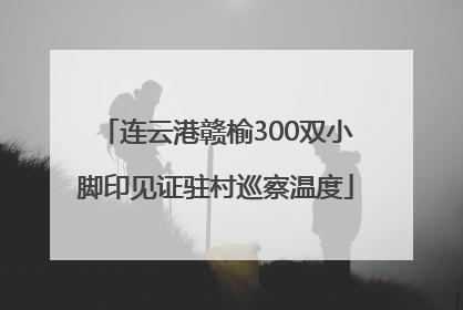 连云港赣榆300双小脚印见证驻村巡察温度