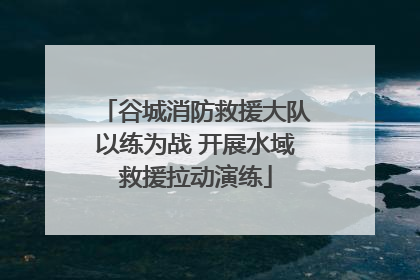 谷城消防救援大队以练为战 开展水域救援拉动演练