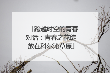 跨越时空的青春对话：青春之花绽放在科尔沁草原