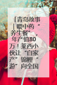 青岛故事｜喂中药“养生餐”，年产值80万！莱西小伙让“自家产”锦鲤“游”向全国