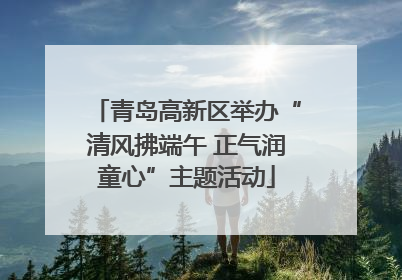 青岛高新区举办“清风拂端午 正气润童心”主题活动
