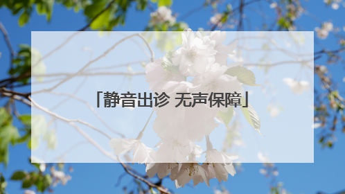 静音出诊 无声保障